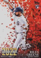 2023 Topps 2022 Greatest Hits #22GH10 Riley Greene Baseball Card