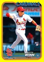 2024 Topps #480 Masyn Winn Yellow Baseball Card