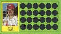 1981 Topps Scratch-Offs #62 Pete Rose Baseball Card
