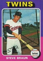 1975 Topps #273 Steve Braun Baseball Card