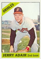 1966 Topps #533 Jerry Adair Short Print Baseball Card