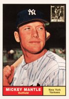 1996 Topps Mantle Reprint #11 1961 Topps Reprint Baseball Card