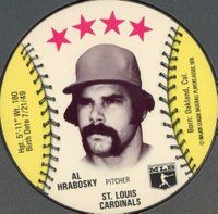 1976 Red Barn Discs  # Al Hrabosky Baseball Card