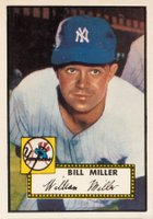 1952 Topps #403 Bill Miller Baseball Card