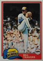 1981 Topps #704 Bill Travers Double print Baseball Card