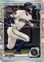 2020 Bowman Draft #BD118 Garrett Mitchell Chrome-Refractor Baseball Card