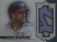 2019 Topps Dynasty Autograph Patches #MS2 Max Scherzer Silver Baseball Card