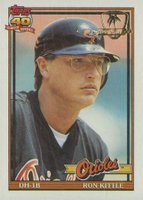 1991 Topps Desert Shield #324 Ron Kittle Baseball Card