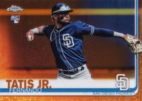 2019 Topps Chrome #203 Fernando Tatis Jr. Orange Refractor Baseball Card