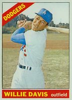 1966 Topps #535 Willie Davis Short Print Baseball Card