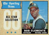 1968 Topps #374 Roberto Clemente All-Star Baseball Card