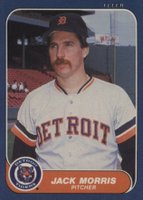 1986 Fleer #232 Jack Morris Baseball Card