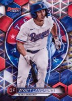 2023 Bowman's Best Top Prospects #TP30 Wyatt Langford Wave Refractor Baseball Card