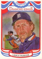 1984 Donruss #15 Lance Parrish Diamond Kings-Steel Baseball Card