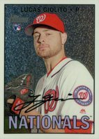 2016 Topps Heritage #514 Lucas Giolito Chrome Baseball Card