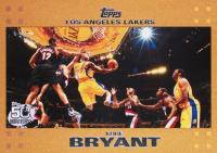 2007 Topps #24 Kobe Bryant Gold Basketball Card