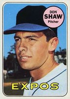 1969 Topps #183 Don Shaw Baseball Card