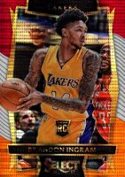2016 Panini Select #91 Brandon Ingram Tri-Color Prizm Basketball Card