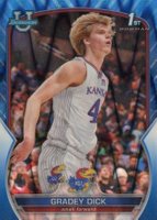 2022 Bowman Chrome University #41 Gradey Dick Blue Raywave Refractor Basketball Card