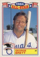 1985 Topps All-Star Glossy Set of 22 #15 George Brett Baseball Card
