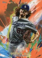 2020 Topps Inception #49 Dustin May Orange Baseball Card