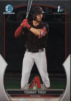 2023 Bowman Draft #BDC103 Tommy Troy Chrome Baseball Card