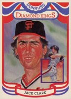 1984 Donruss #7 Jack Clark Diamond Kings-Steele Baseball Card