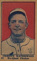 1921 Strip Card #27 Christy Mathewson Baseball Card
