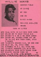 1961 7-11 #17 Willie Mays Baseball Card