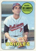 1969 Topps #299 Mark Belanger Baseball Card