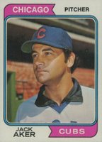 1974 Topps #562 Jack Aker Baseball Card