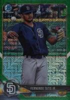 2018 Bowman Prospects Chrome #114 Fernando Tatis Jr. Green Refractor Baseball Card