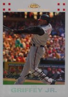 2007 Topps Chrome #186 Ken Griffey Jr. White Refractor Baseball Card