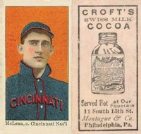 1909 Croft's Cocoa # Larry McLean Baseball Card