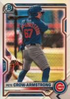2021 Bowman Draft #BDC12 Pete Crow-Armstrong Chrome-Refractor Baseball Card