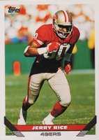 1993 Topps #500 Jerry Rice Football Card