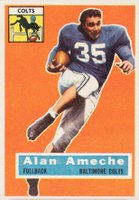 1956 Topps #12 Alan Ameche Football Card