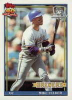 1991 Topps Desert Shield #44 Mike Felder Baseball Card