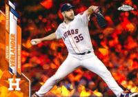 2020 Topps Chrome Update Sapphire Edition #245 Justin Verlander Orange Baseball Card