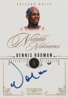 2010 Playoff National Treasures Notable Nicknames #4 Dennis Rodman Basketball Card