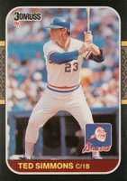 1987 Donruss #537 Ted Simmons Baseball Card
