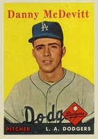 1958 Topps #357 Danny McDevitt Baseball Card