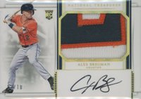 2017 Panini National Treasures #154 Alex Bregman Material Signature Baseball Card