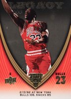 2008 Upper Deck Jordan Legacy  #558 Michael Jordan Basketball Card