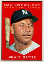 1961 Topps #475 Mickey Mantle MVP Baseball Card