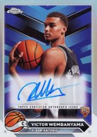 2023 Topps Chrome Topps Chrome Autographs #CGVW Victor Wembanyama Refractor Basketball Card