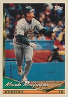 1994 Topps #340 Mark McGwire Baseball Card