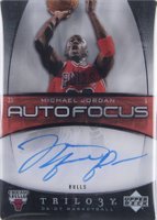 2006 Upper Deck Trilogy Auto Focus #AF-MJ Michael Jordan Basketball Card