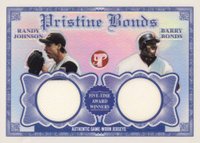 2003 Topps Pristine Pristine Bonds #PBBBJ Barry Bonds/Randy Johnson Jersey Refractor Baseball Card