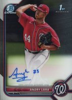 2022 Bowman Chrome Prospect Autographs #CPAAL Andry Lara Baseball Card
